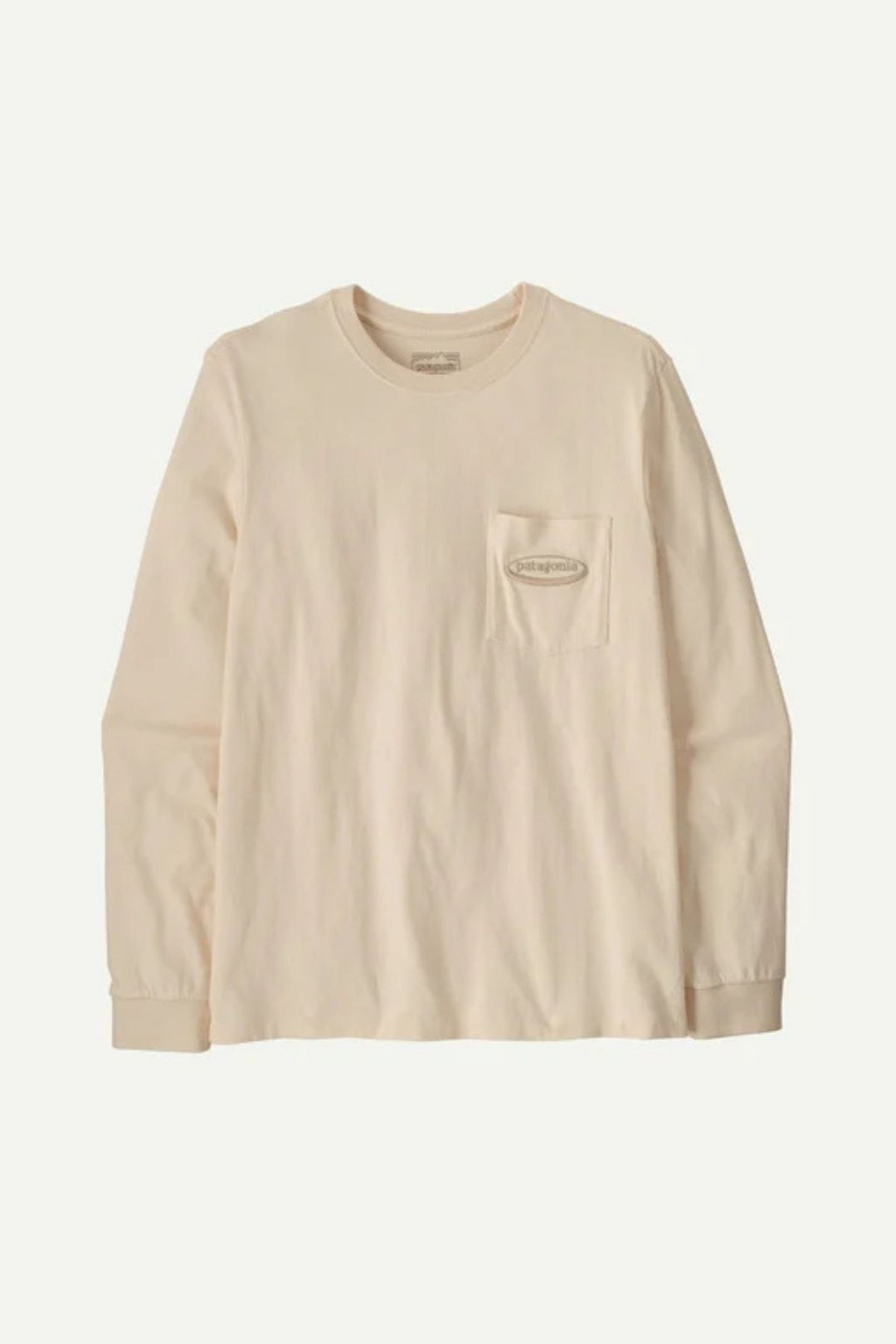 M'S LS MW '95 OVAL Logo Pocket Tee undyed natural
