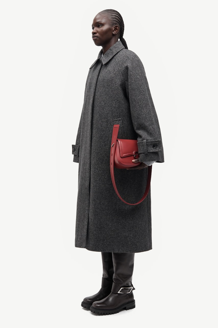 SAALMA Coat dark grey mel