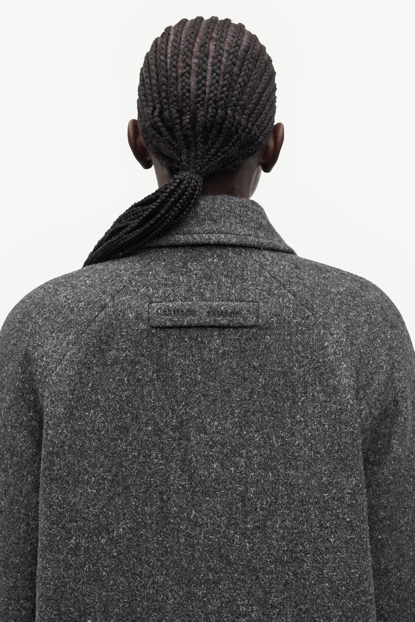 SAALMA Coat dark grey mel