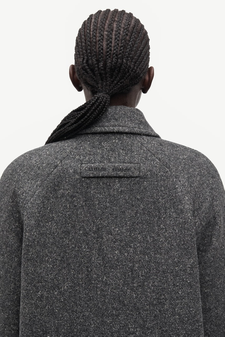 SAALMA Coat dark grey mel
