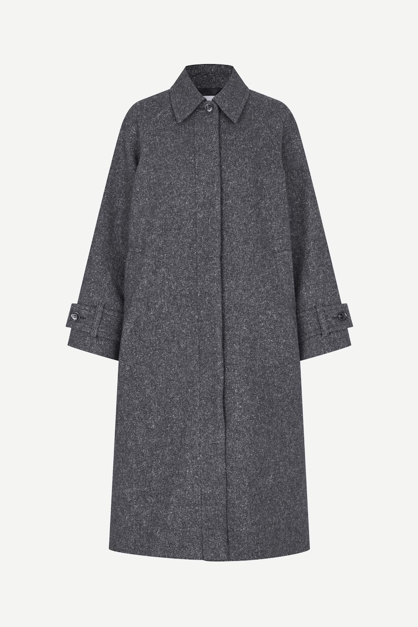 SAALMA Coat dark grey mel
