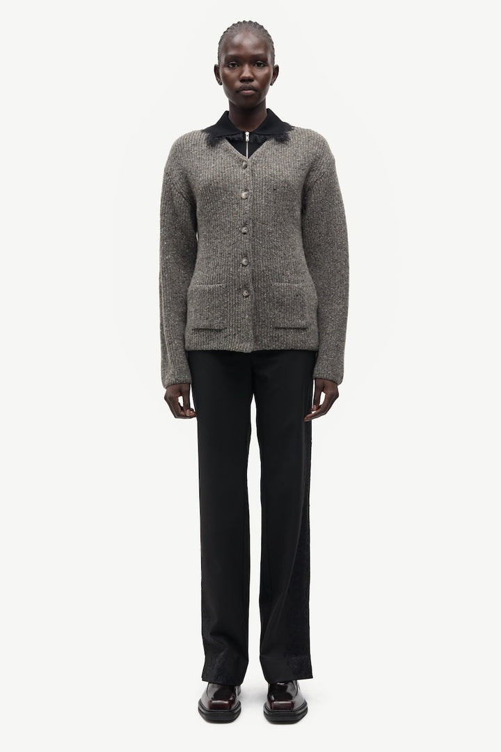 SAAMANDA Cardigan lead gray mel