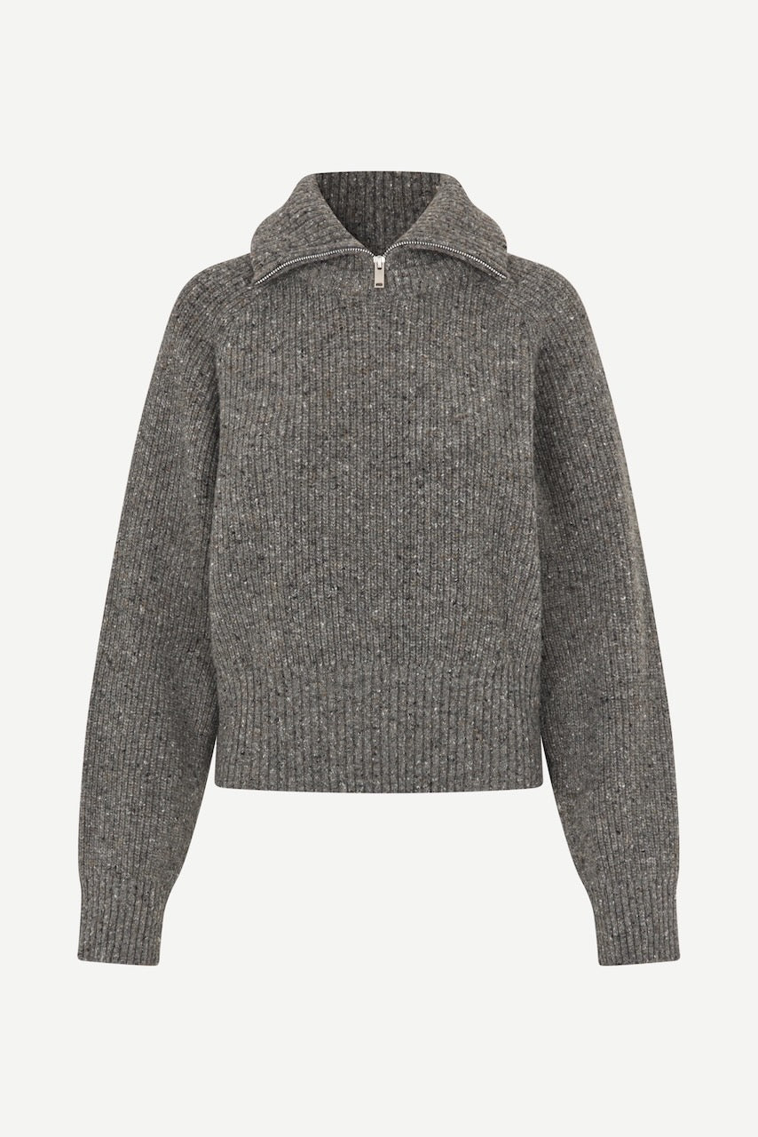 SAAMANDY Turtleneck lead gray mel