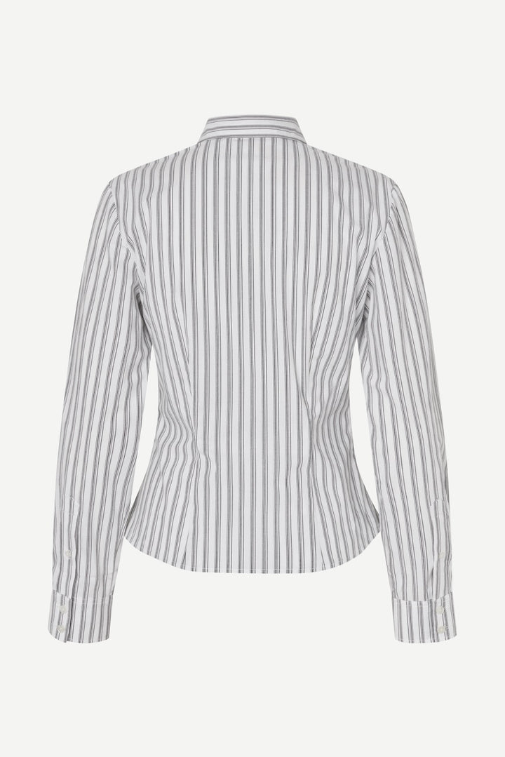 SASKY LS Shirt black white stripe