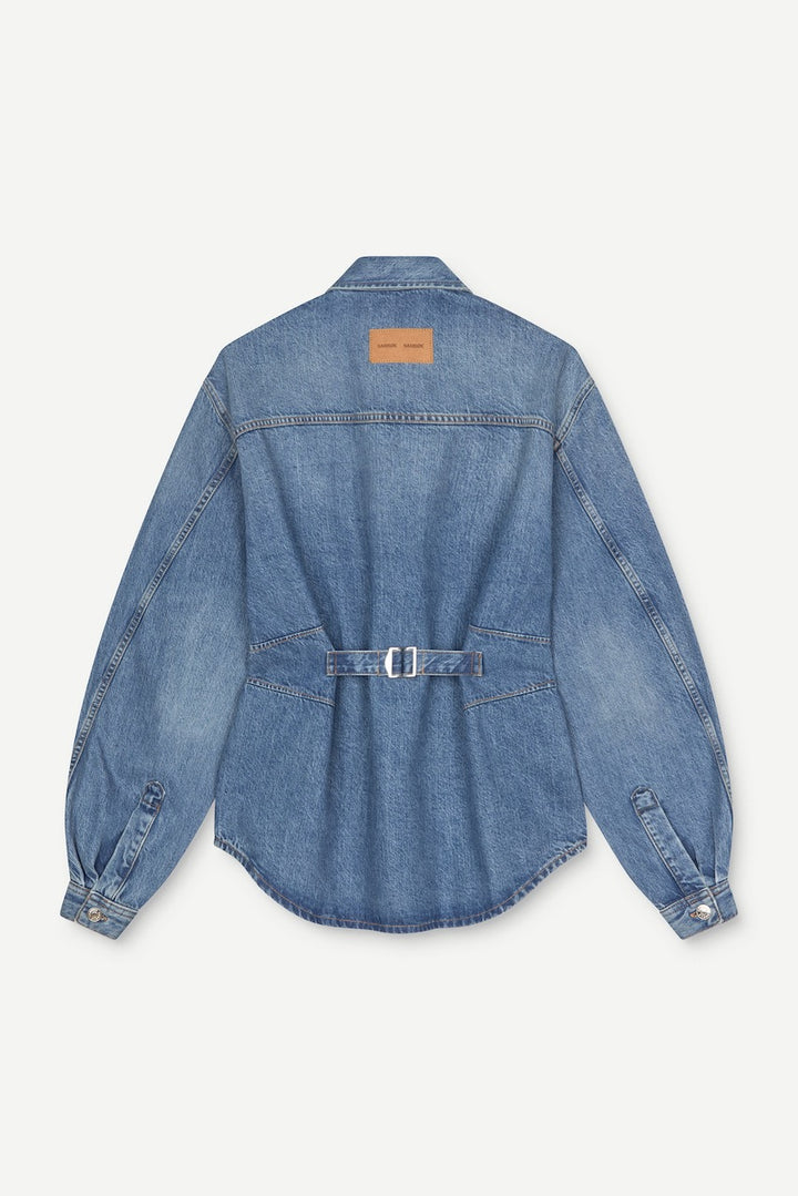 SAHARP Seam Shirt sephia blue