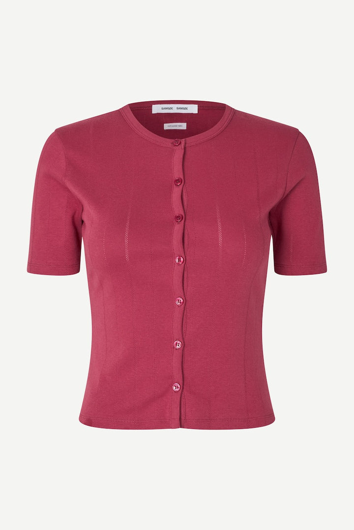 SAJUNI Shortsleeve Cardigan dry rose