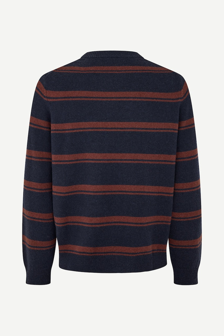 SAPATRIK Sweater bitter chocolate stripe