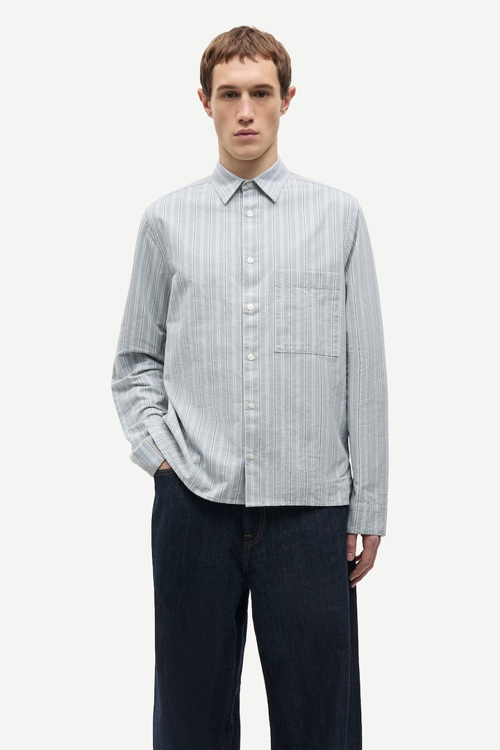 SARYAN O Shirt stormy sea stripe