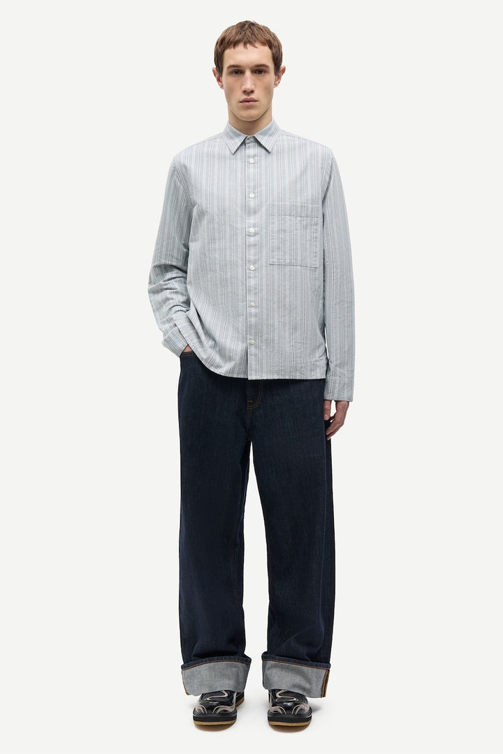 SARYAN O Shirt stormy sea stripe