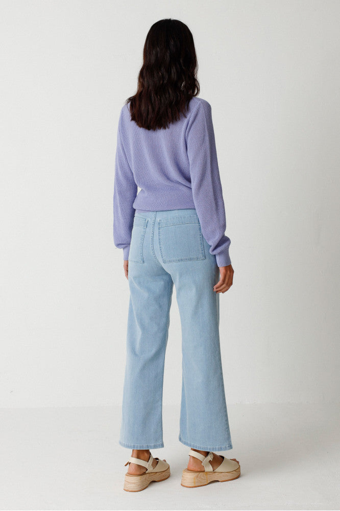 IRADI Sweater violet blue
