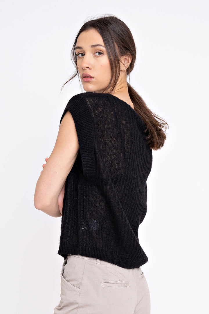 RACHEL Knit Top black
