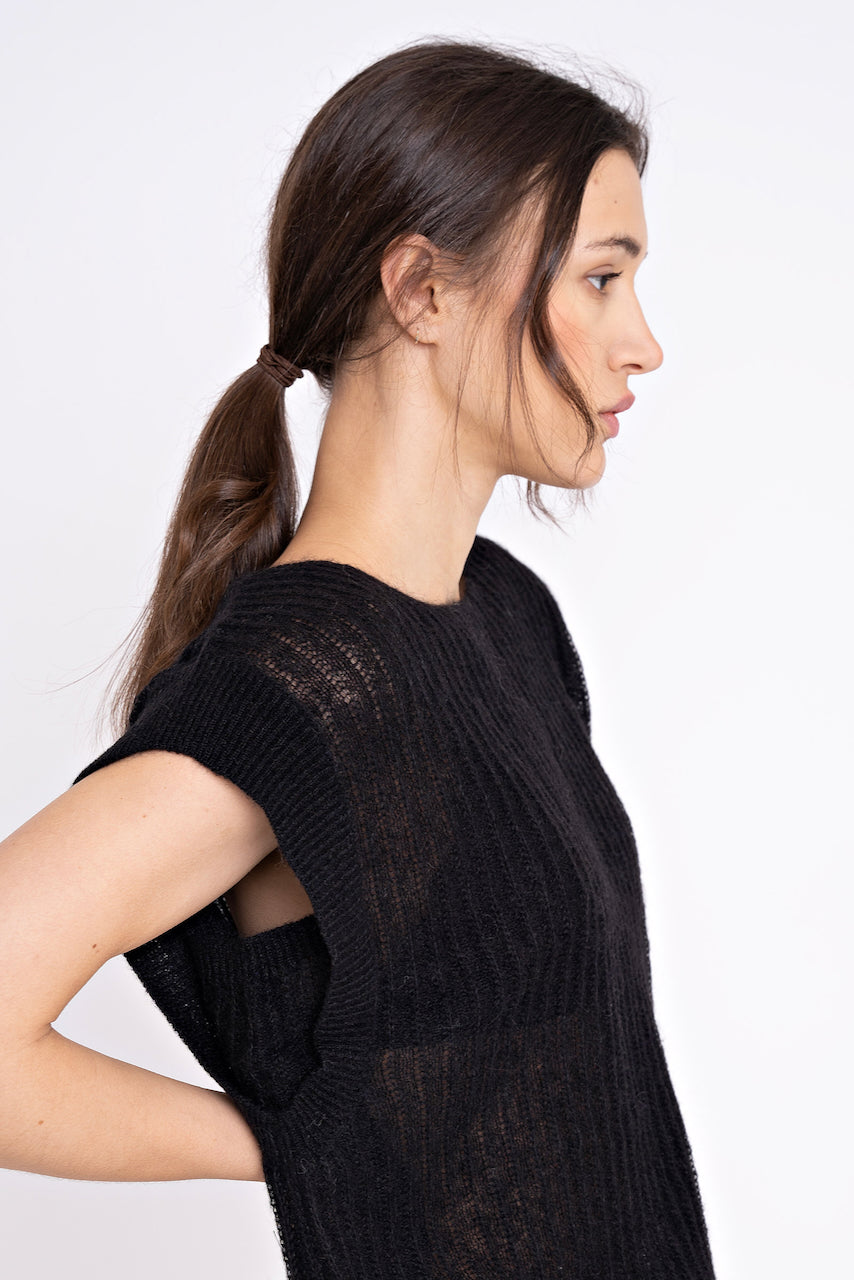 RACHEL Knit Top black