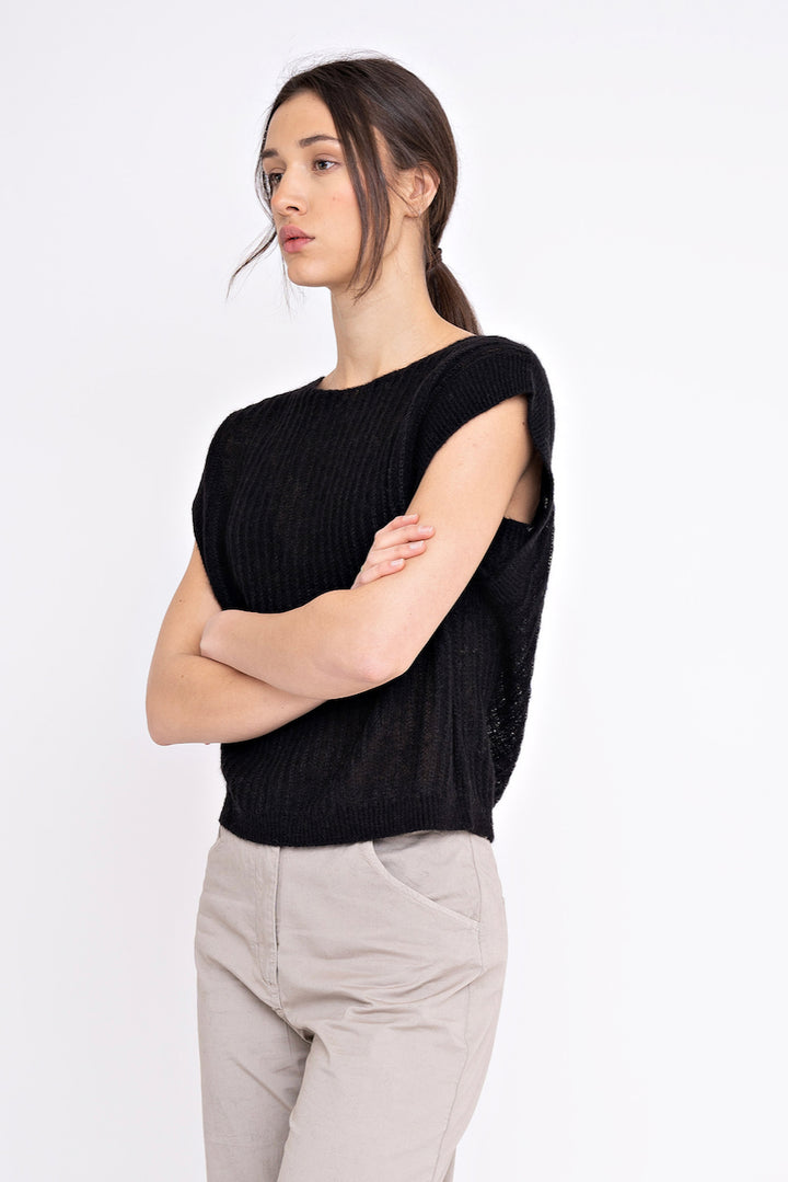RACHEL Knit Top black