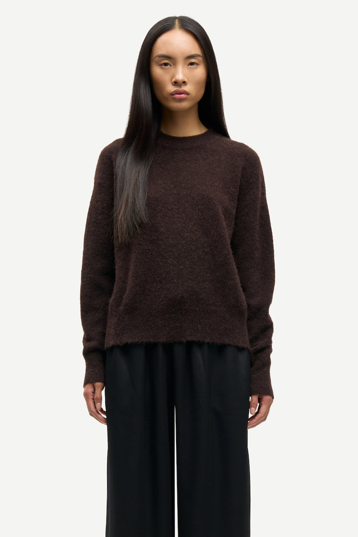 ANOUR O-N Pullover black coffee