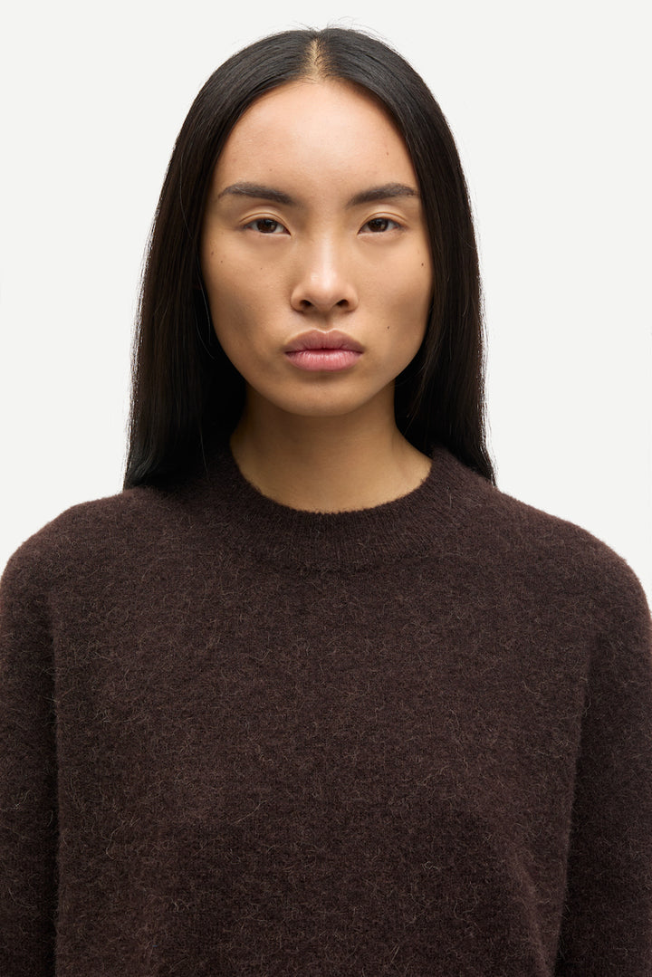 ANOUR O-N Pullover black coffee