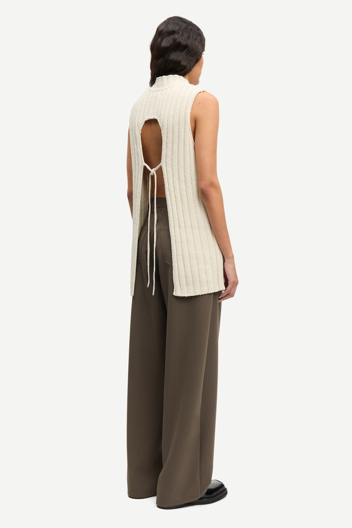 SAHARPER Pleat Trousers major brown