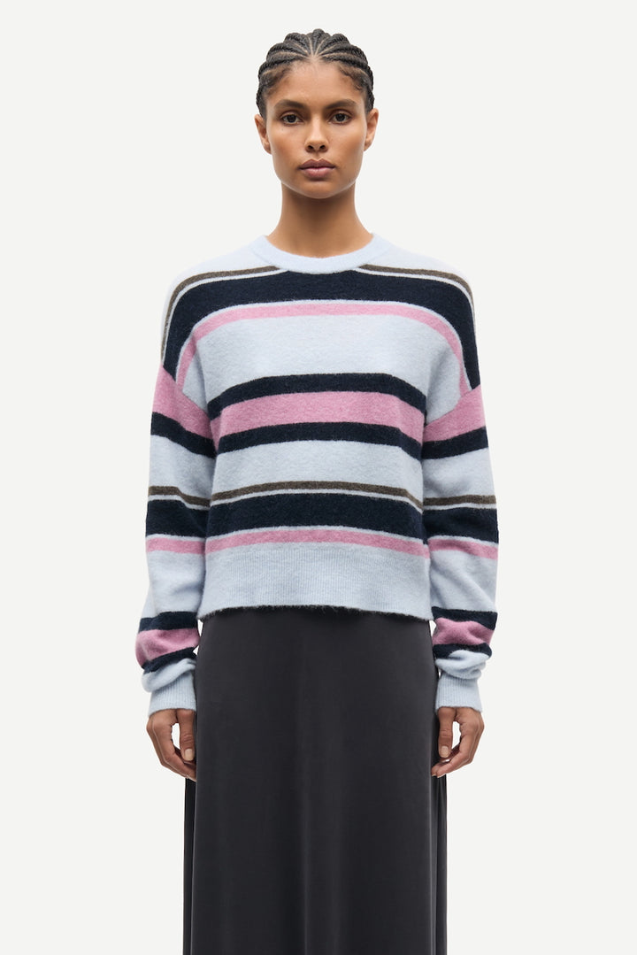 SANOURA Sweater gray dawn multi st.