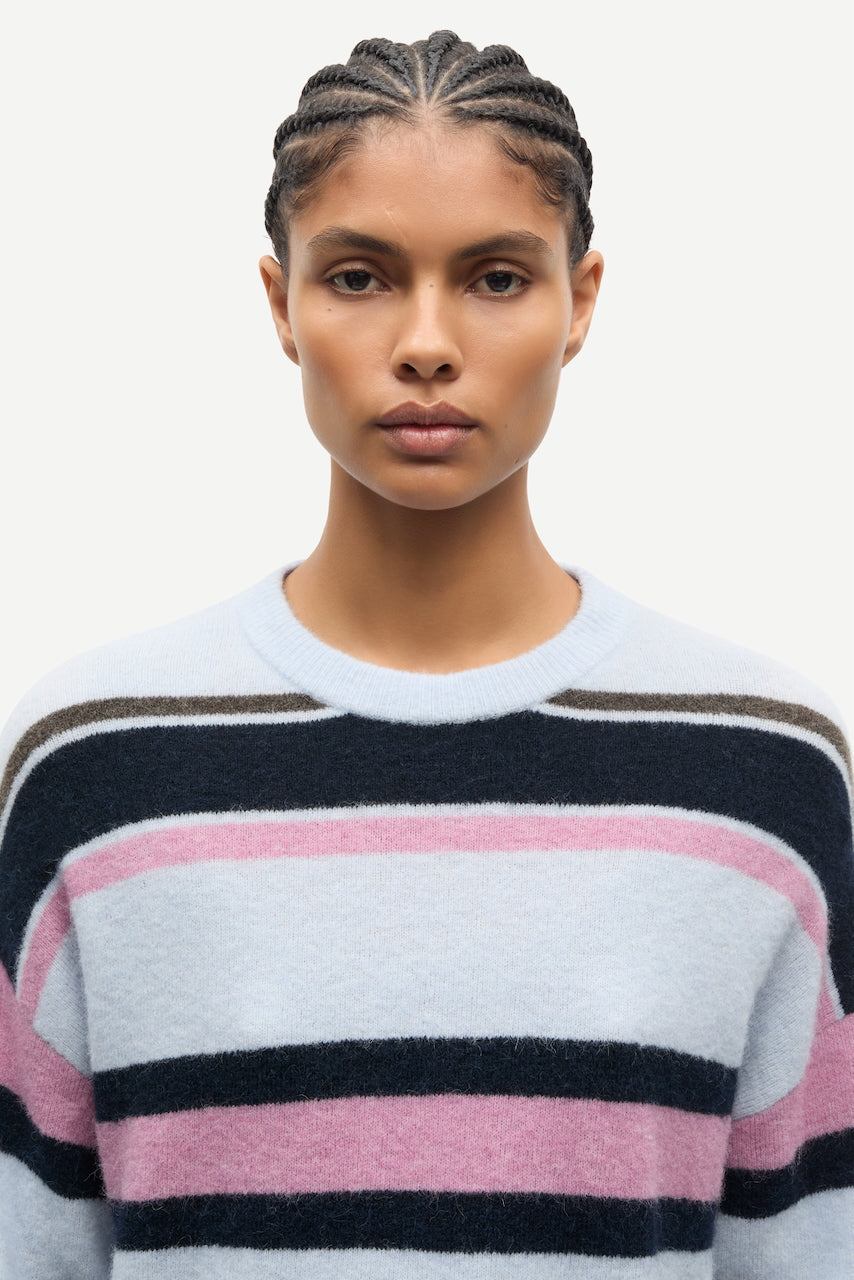 SANOURA Sweater gray dawn multi st.