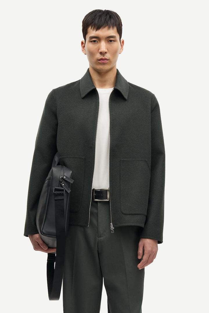 SAPAULO Jacket dark evergreen