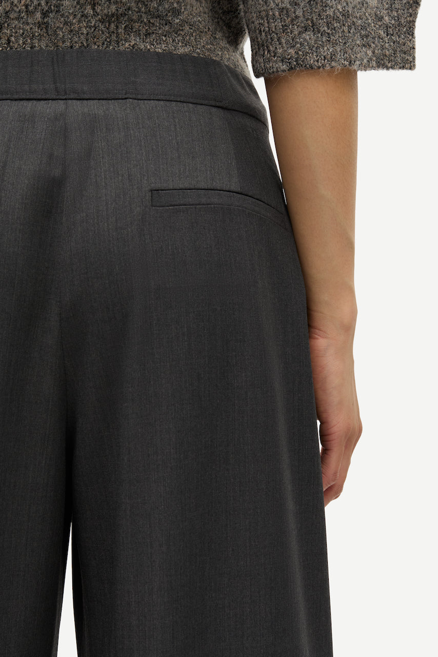 SAROKO Trousers dark grey mel