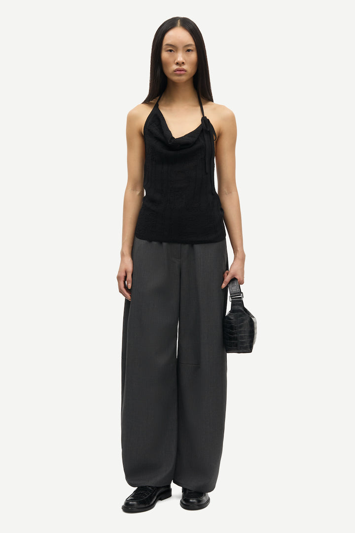 SAROKO Trousers dark grey mel