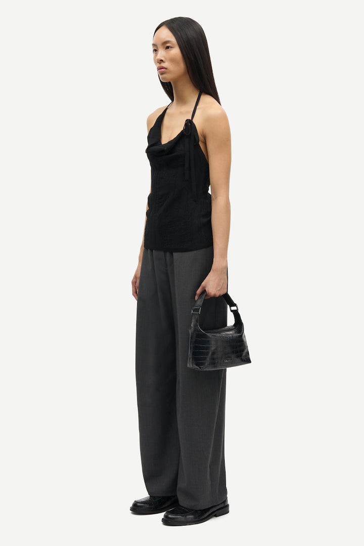 SAROKO Trousers dark grey mel