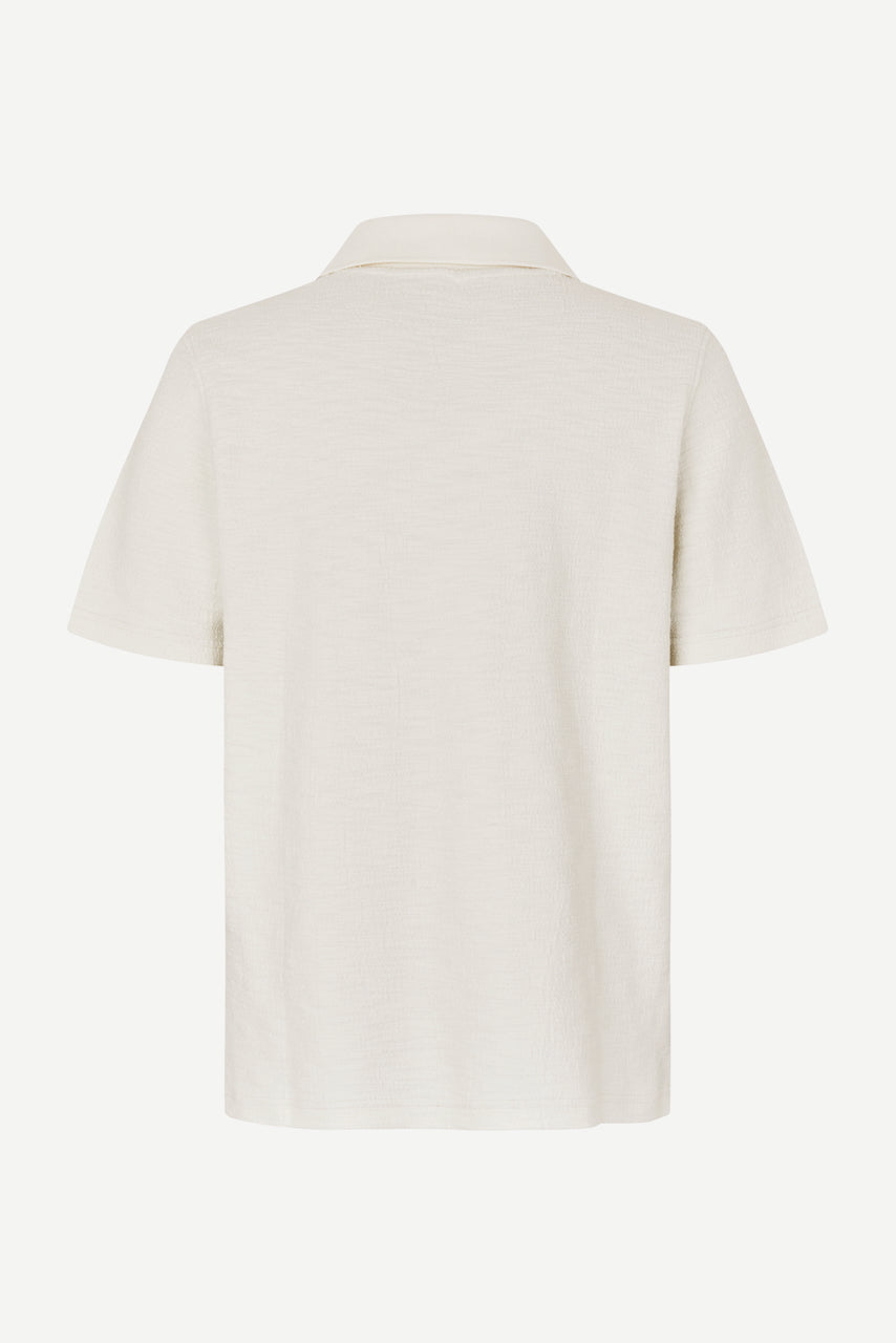 SAMAC V-Neck Polo clear cream