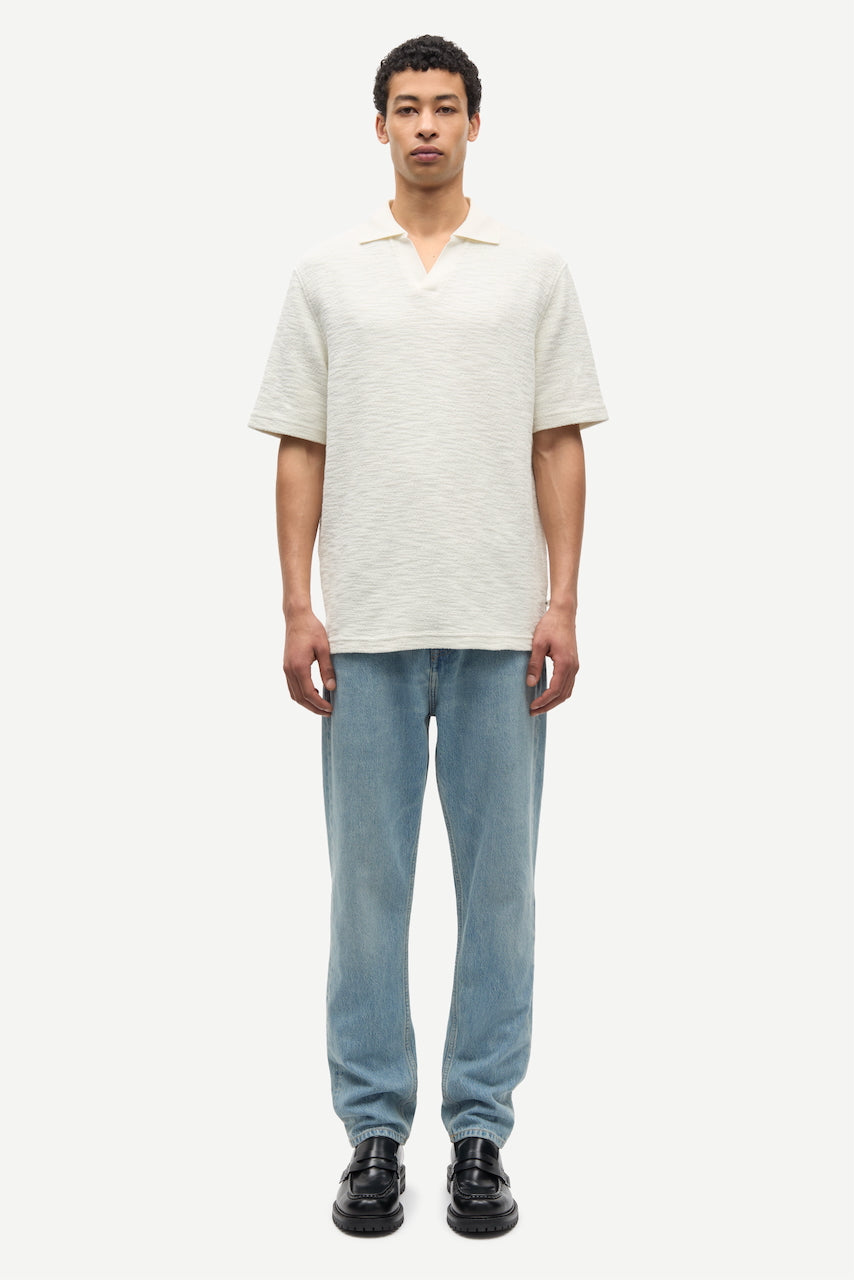 SAMAC V-Neck Polo clear cream