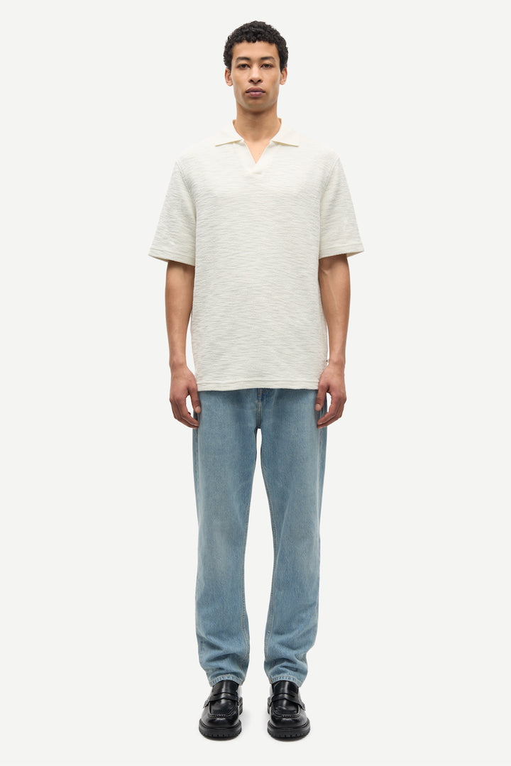 SAMAC V-Neck Polo clear cream