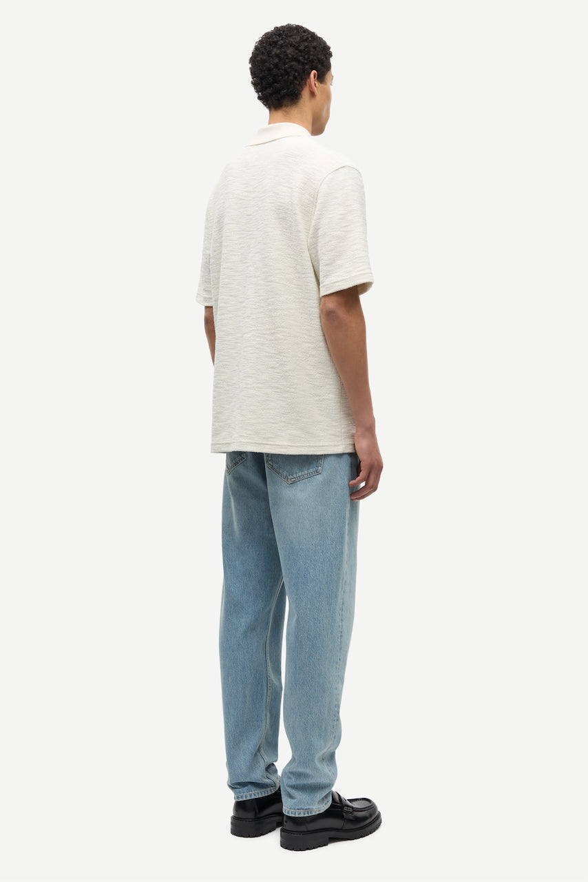 SAMAC V-Neck Polo clear cream