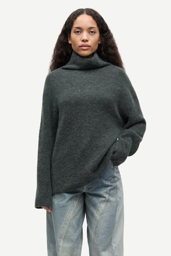 SANORIS Turtleneck dark evergreen mel