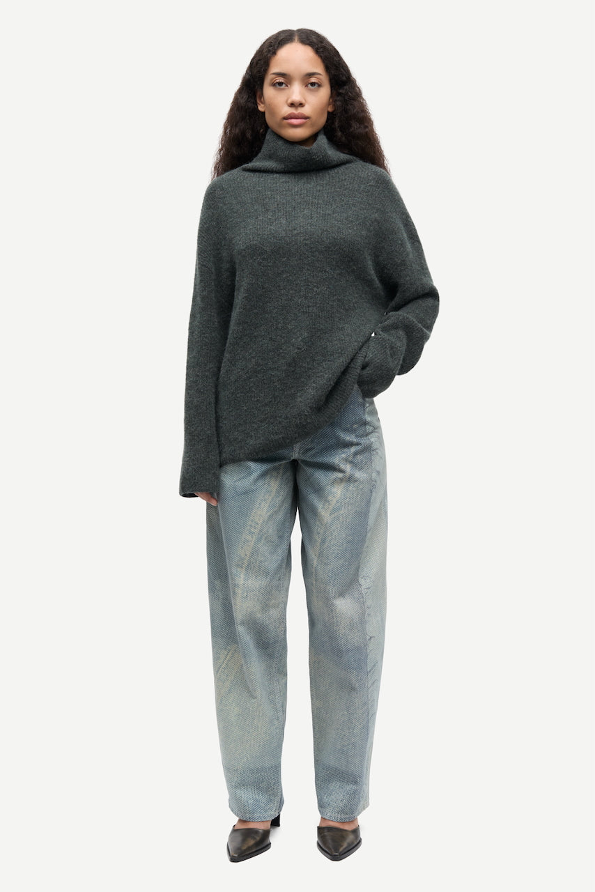 SANORIS Turtleneck dark evergreen mel