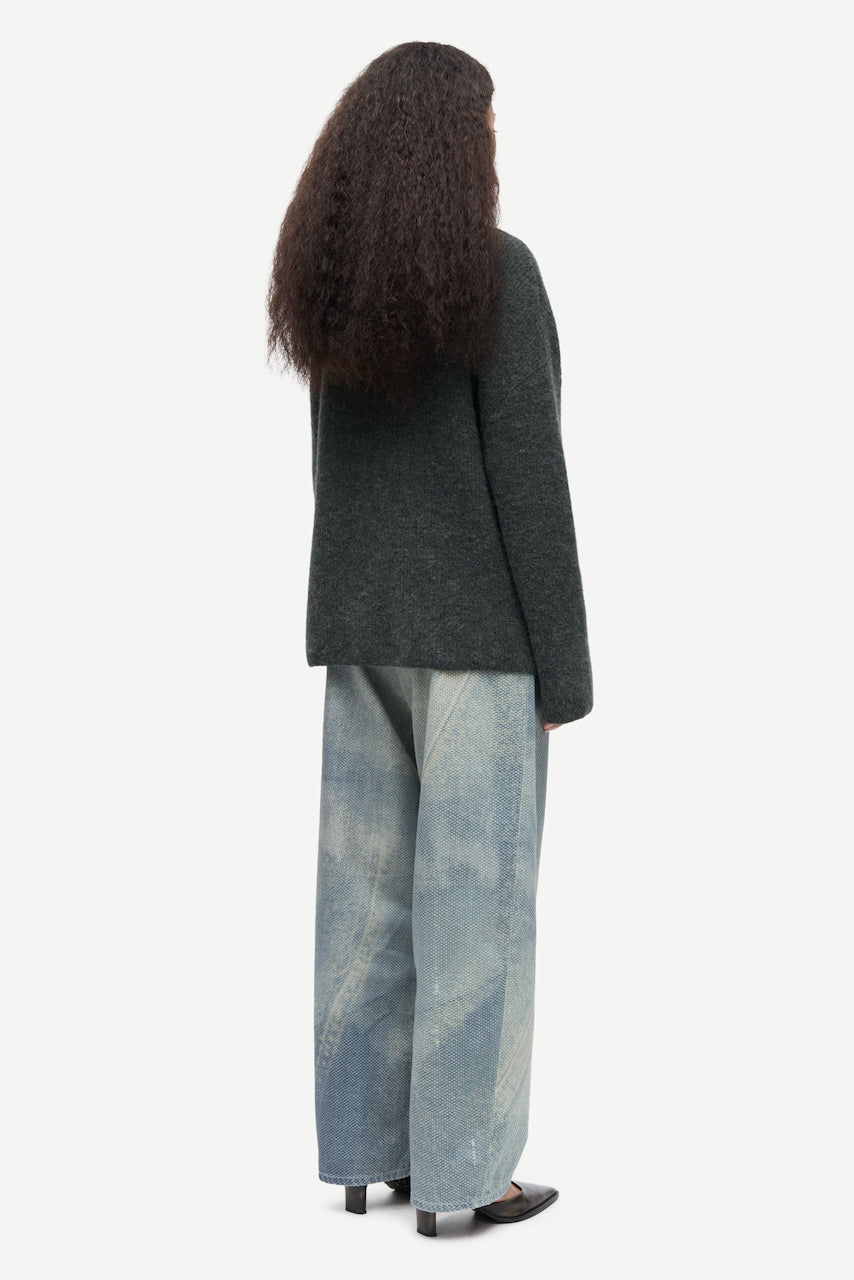 SANORIS Turtleneck dark evergreen mel