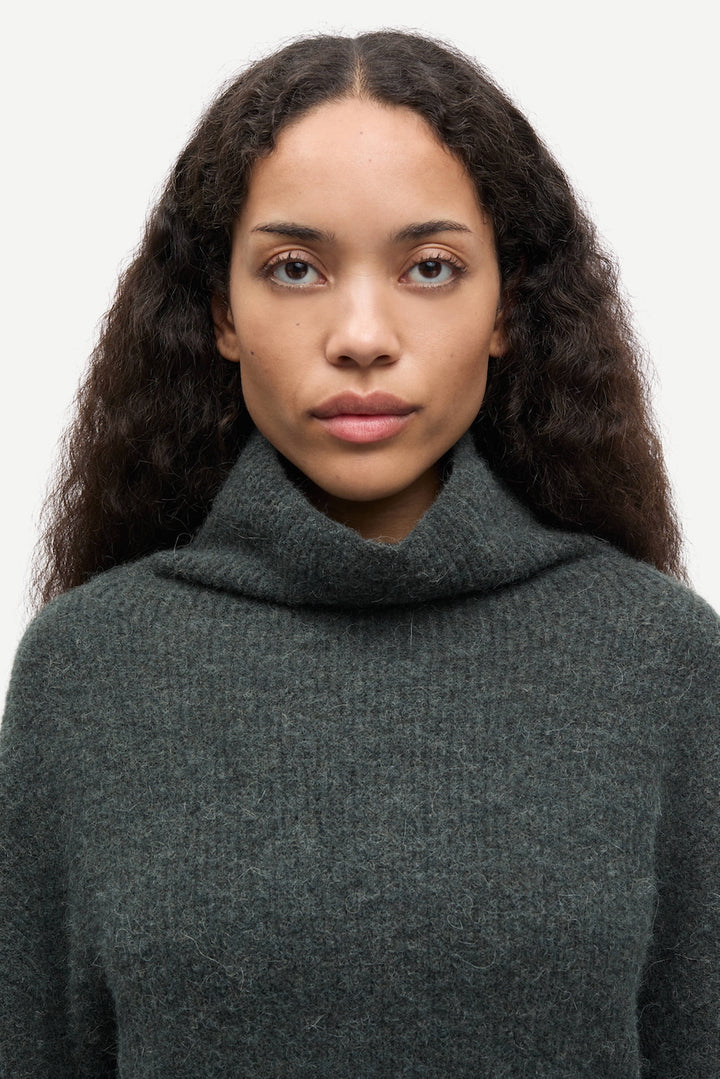 SANORIS Turtleneck dark evergreen mel