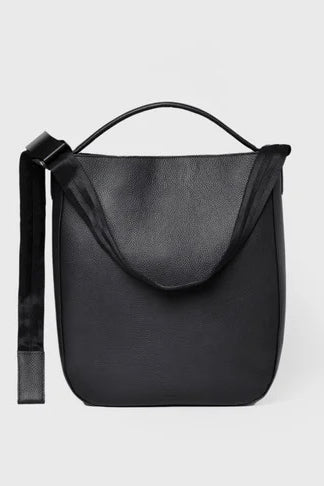 HOBO Tote Bag 14" black leather