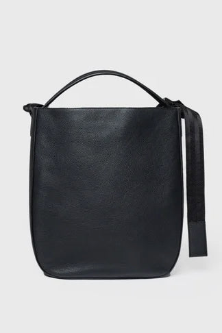 HOBO Tote Bag 14" black leather
