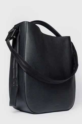 HOBO Tote Bag 14" black leather