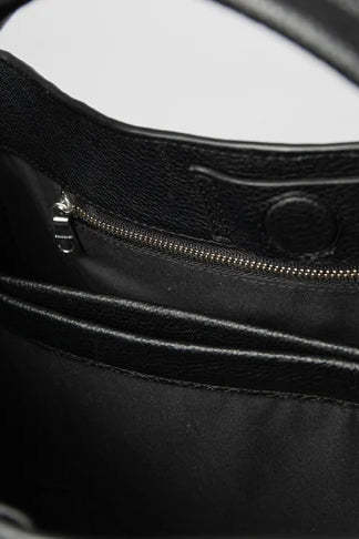 HOBO Tote Bag 14" black leather