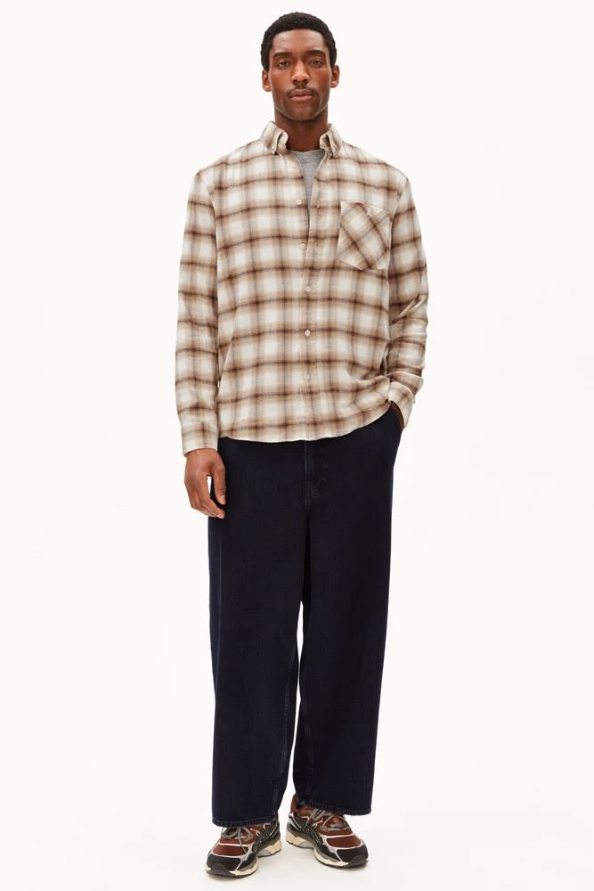 COTTON Check Longsleeve Shirt