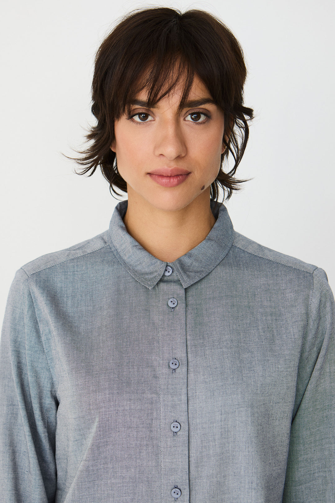 ASUNE Shirt blue melange