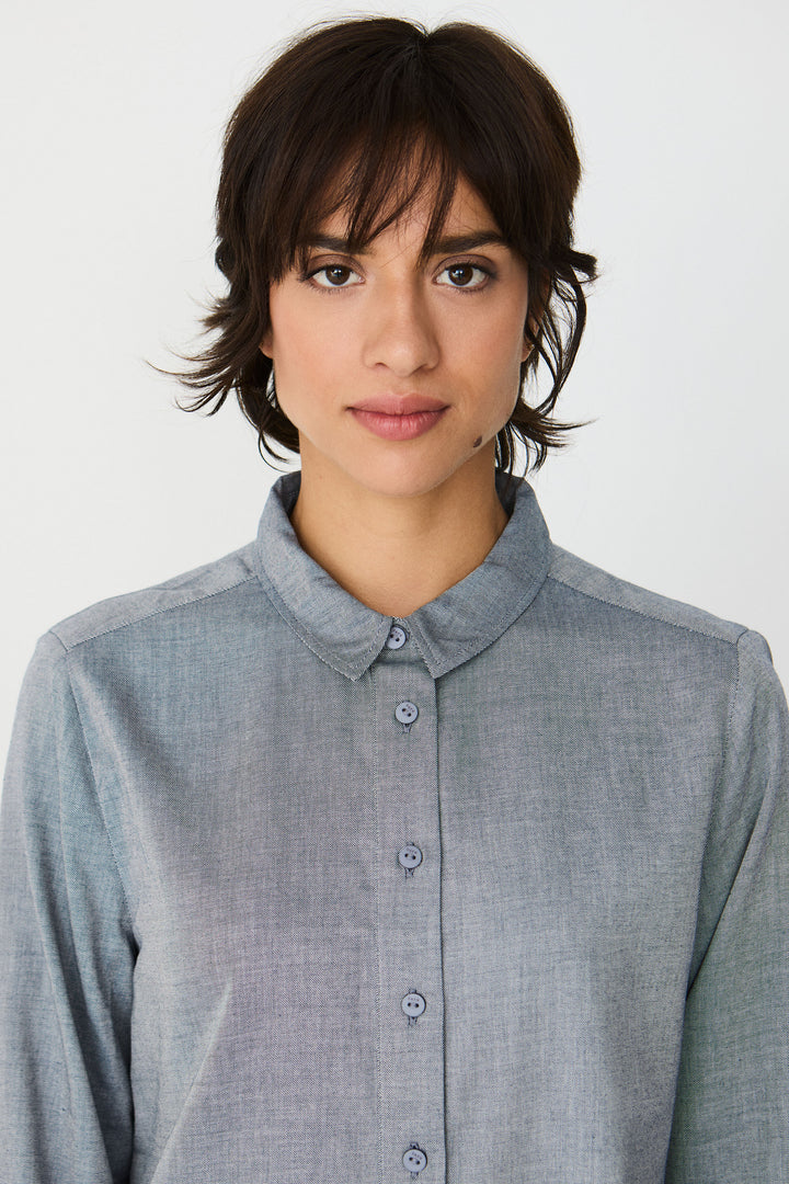 ASUNE Shirt blue melange
