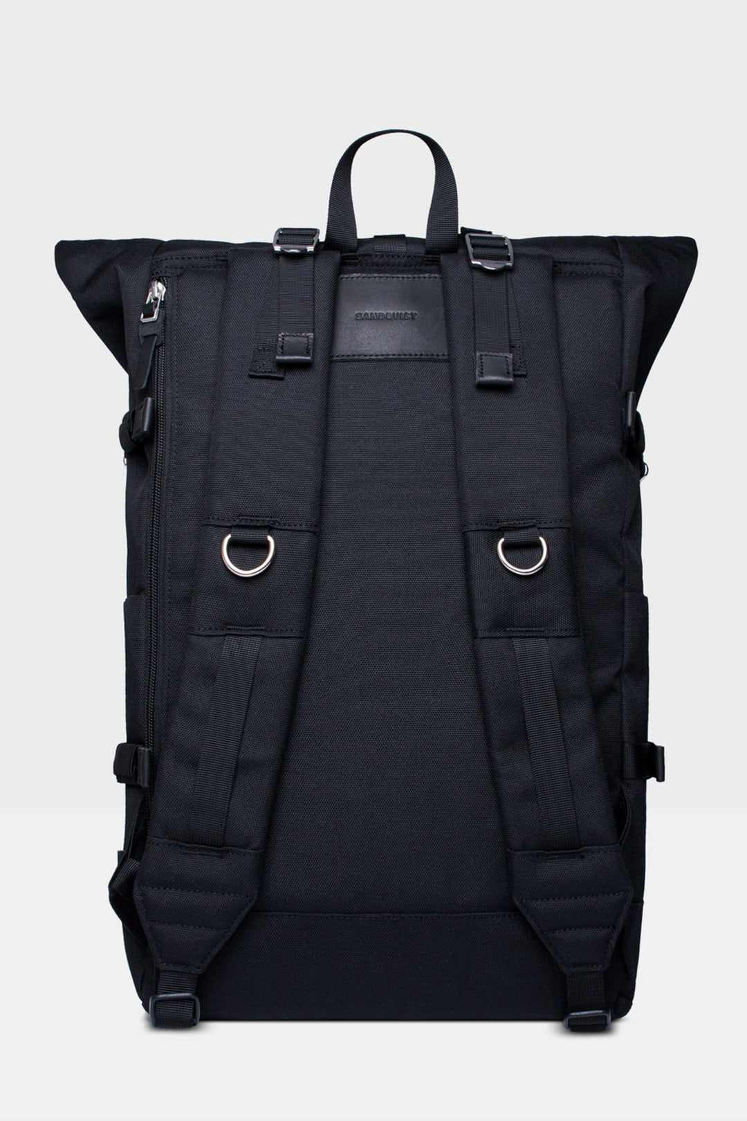 BERNT Backpack black with black leather