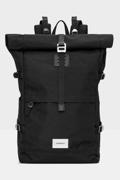 BERNT Backpack black with black leather