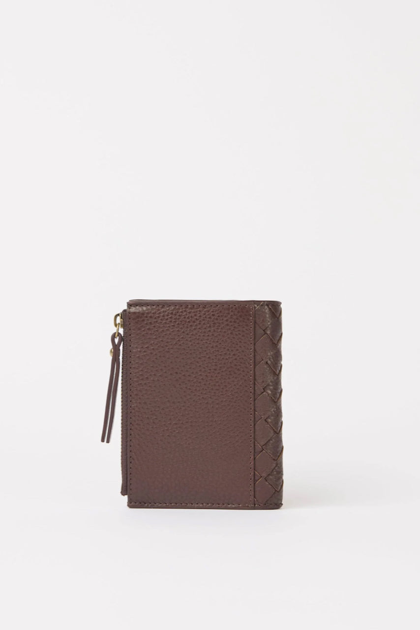 JAMIE Wallet Woven Soft Grain Leather