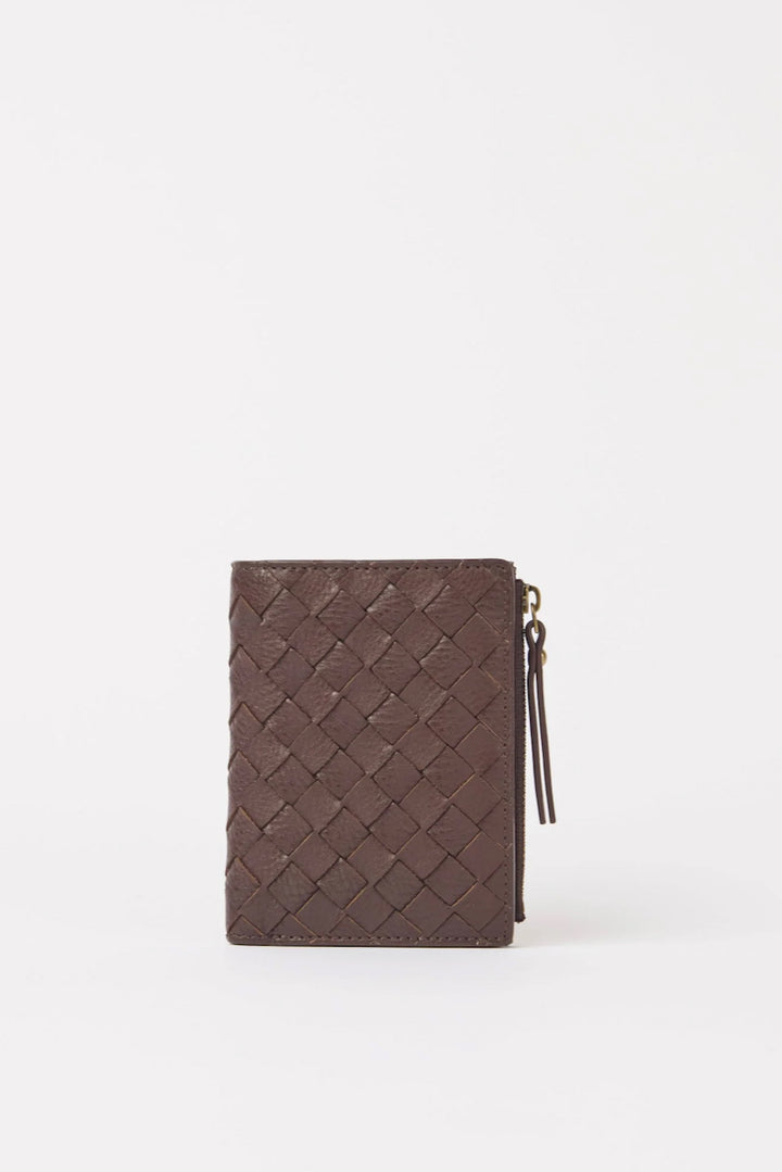JAMIE Wallet Woven Soft Grain Leather
