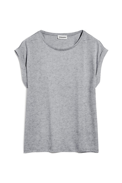 JILAANA T-Shirt mid grey melange