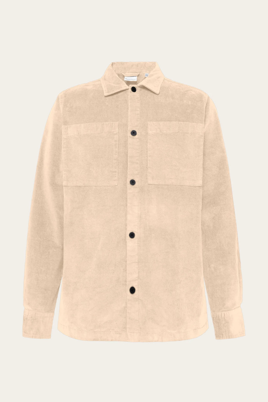 LOOSE Corduroy Overshirt light feather gray