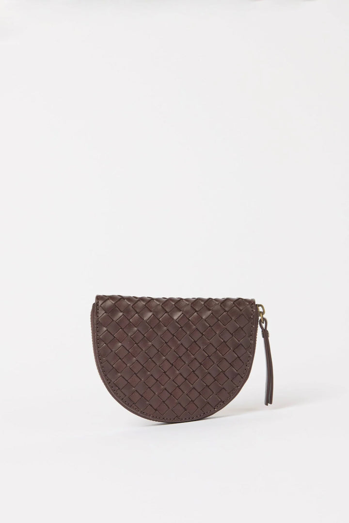 LAURA Coin Purse Woven Classic Leather
