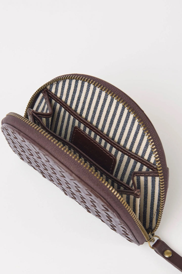 LAURA Coin Purse Woven Classic Leather