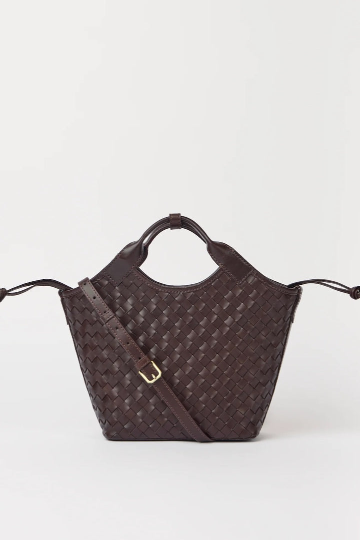 MARA MIDI Woven Classic Leather